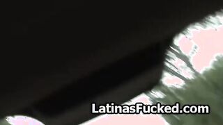 Bikini Latina beauty picked up and fucked