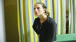 Thin German 18 yo gets her tight twat fucked rough by a rough dick