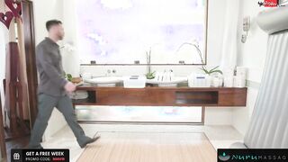 My Step-Daughter Sucked My Boss' Cock With Me