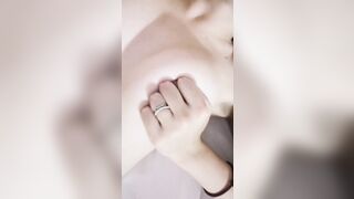 Private masturbation and passionate orgasm close up
