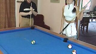 Old housewife and her step-daughter screwed an older dude together