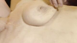 Scared wrinkled grandmother gets cum inside her older twat