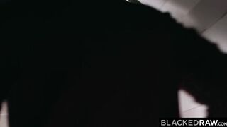 BLACKEDRAW Red Bombshell Annabel deepthroats the thickest big black cock