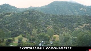 Tiny School chick Jamie Jett Getting Drilled By Gigantic Guy