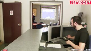 PornoAcademie - Sophia Laure Big Tits French School bimbos Rough Anal three Way with