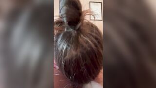 BBW gets pink snatch finger screwed and booty blown on after getting a ass rub