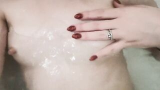 Masturbation and close up orgasm