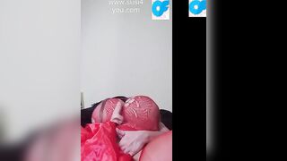 See those Cutie red boots susi masturbating on bed