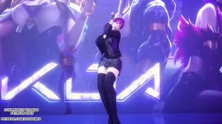 MMD Exid - Me & You Ahri Akali Evelynn Cutie Kpop Dance League of Legends KDA