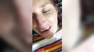 Trying to squeeze a quick orgasm inside before being joined into the bedroom but heard UMF finish up inside the WC so failed
