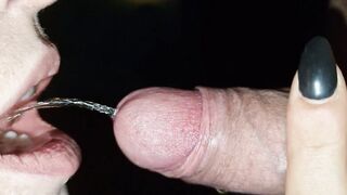 19 Year Old loves to swallow his yellow piss into outdoor