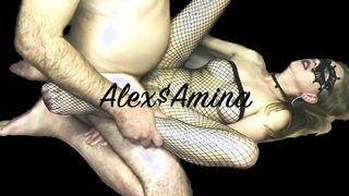 Lover AminaAlex loves when she gets banged! into a Bombshell jumpsuit and cum inside her cunt