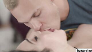 Slut TS gets her ass banged by her masseur