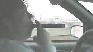 Long Cigar Inside The Vehicle