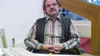 Big Titted blonde German milf secretary gets screwed deep by her boss