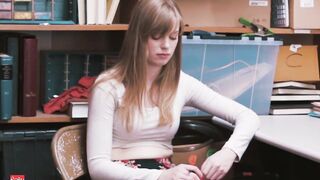 19 Year Old babe Dolly Leigh Caught Shoplifting And Taken For A Questioning