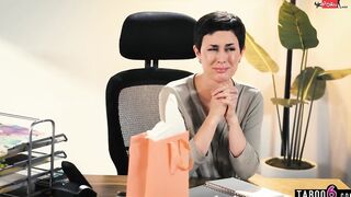 Personal assistant Rebecca Vanguard fucks her boss husband