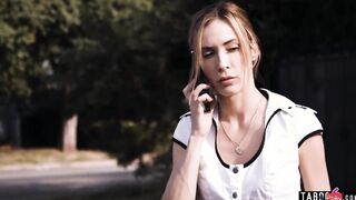 Young blonde Aiden Ashley getting valuable lessons into business