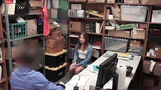 Chubby Barely Legal Brooke Bliss Caught Shoplifting And Banged! Hard