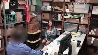 Chubby Barely Legal Brooke Bliss Caught Shoplifting And Banged! Hard