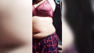 Tits showing young lady