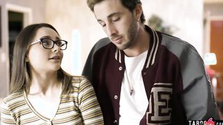 Innocent college 19 year older Aften Opal nailed for the first time