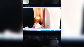 caught by cleaning lady at...