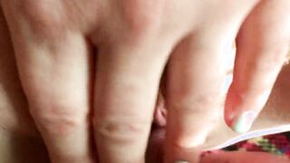 My soak twat needs a rough dick! Close up shot of vagina fucking and female orgasm.
