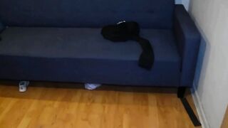 college women gets screwed from behind while she cooks