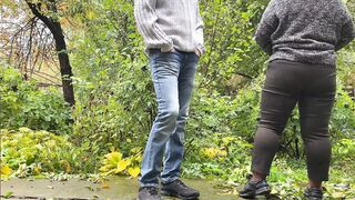 Watching a Goddess cougar with a fat butt piss inside stockings public
