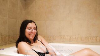 BABE bathtub having fun session by a BAE HISPANIC