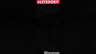 HORNYHOSTEL - Gigantic Booty Girl Kinuski Getting Plowed by Roommate's Monster huge ebony dick - LETSDOEIT