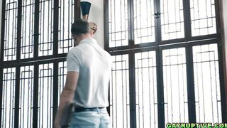 Des offers Brandon his cock as payment