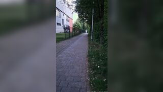 He soaked my sock and my shoe and a police vehicle drives by