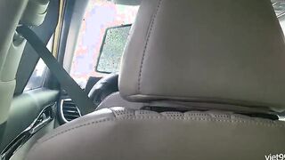 Fucking outdoors Vietnamese fwb into the vehicle