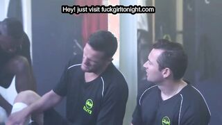 beautiful girl accidentally got into the men's locker room