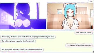 Nicole Risky Job Cartoon game PornPlay Ep.two chaturbate foundling hooters and fingers her vagina to attract more customers