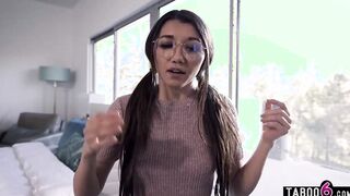 Lesbian 18 year old geek Maya Woulfe takes revenge on her roommate