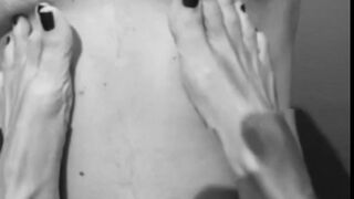 Soaking my submissive slut in cum