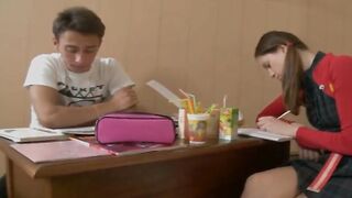Adorable 19 year old Maria gets filled taking a nice long penis