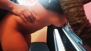 banged by her professor into a music lesson