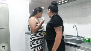 casual having fun with a cucumber