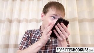 Huge boobed Hot takes her step-brothers fat penis
