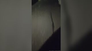 Very risky drinking Peeing into the middle of the street