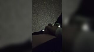 Very risky drinking Peeing into the middle of the street