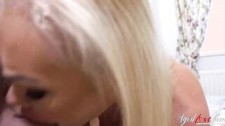 AGEDLOVE Old Lady Francesca Kitten Get Her Snatch Full Of Chris Cobalt