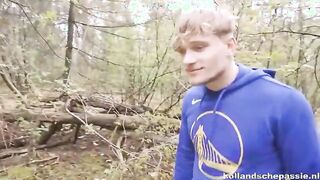 Dutch skank plowed inside the woods