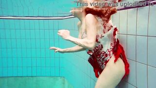 Goddess Polish Hot Marketa nude into the pool