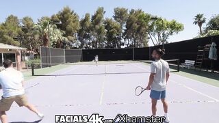 FACIALS4K Double Exploding Facials Given To Hottie Red Fellatio Mazy Myers