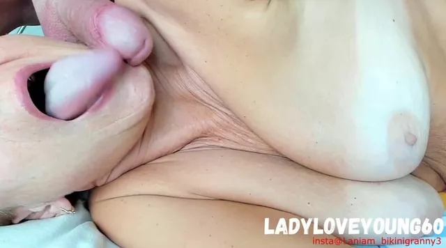 640px x 356px - Love4Porn.com Presents Grandmother mom licking cum on face monstrous cummed  semen